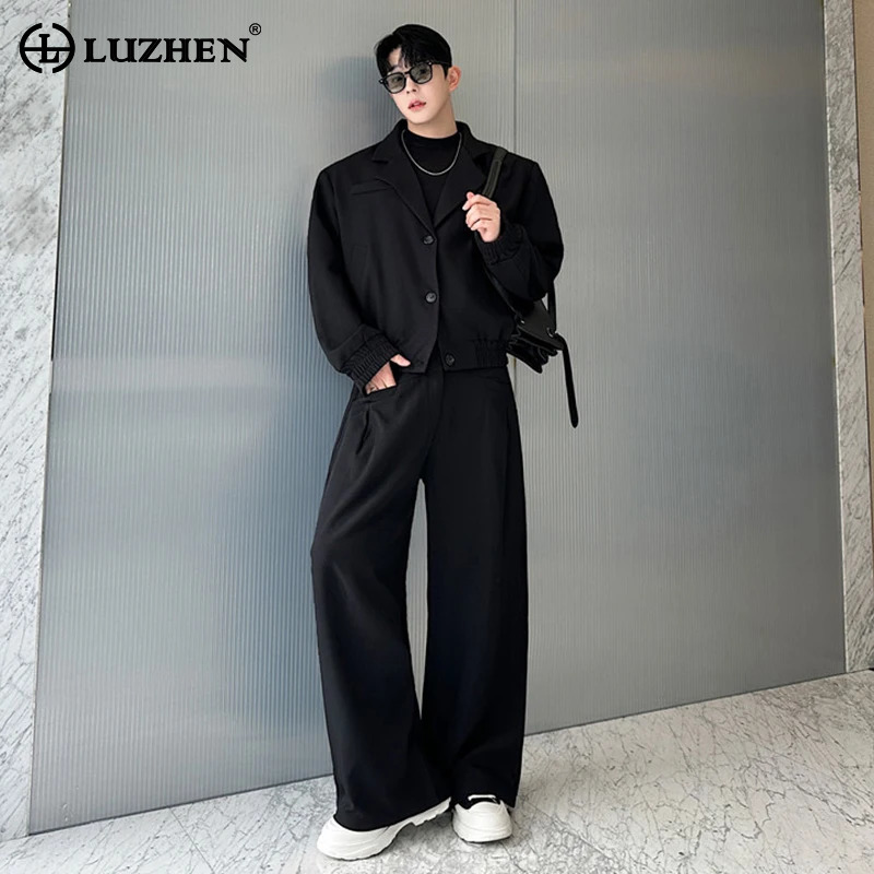 Street Fashion Jacket - Blazer de primavera LUZHEN, chaqueta casual