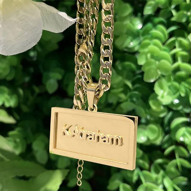 Street Fashion Necklace - Collar de Hip Hop con nombre