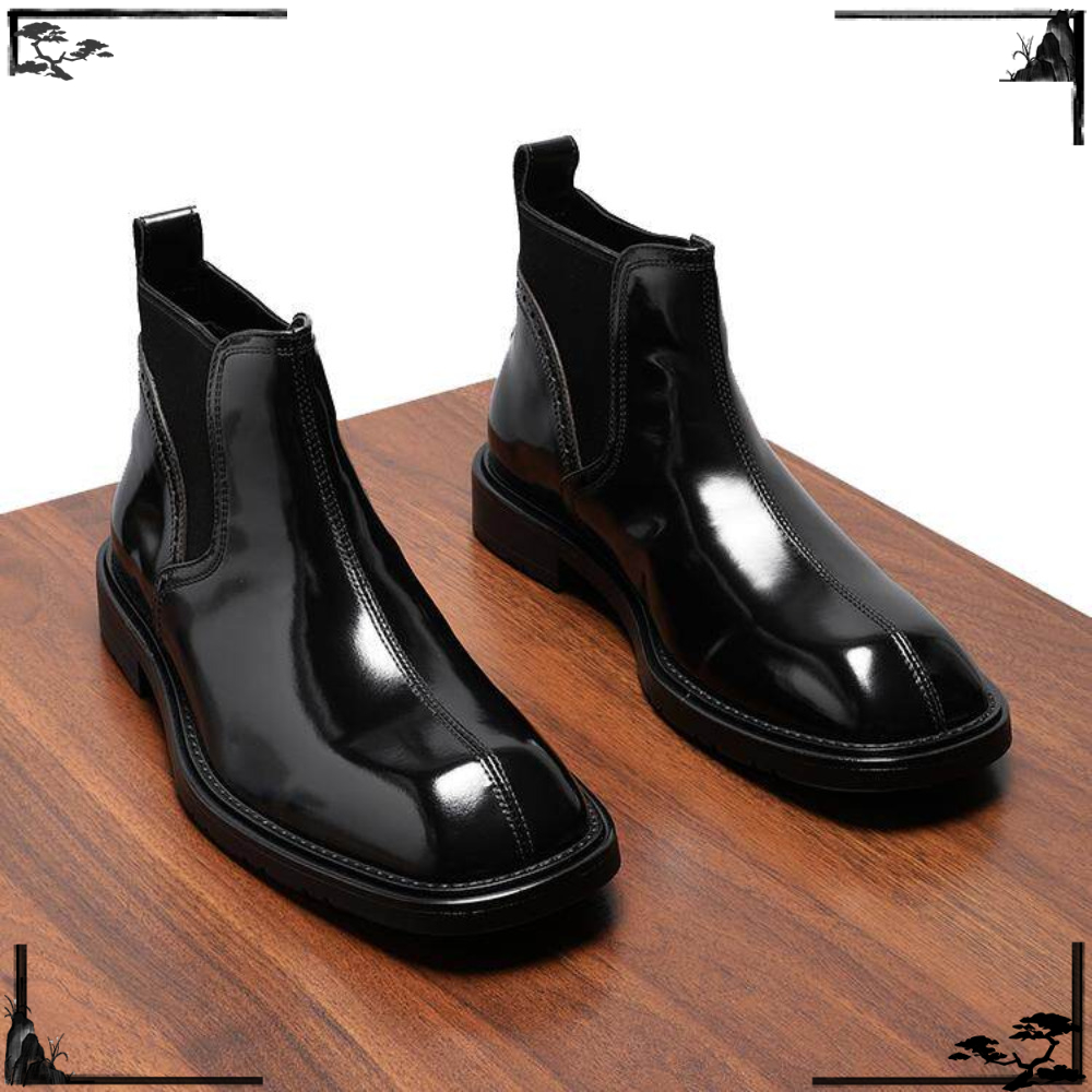 Street Fashion Online - Botas de Cuero Genuino para Hombre,