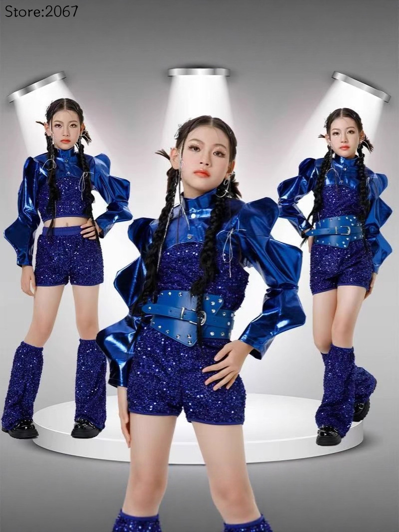 Street Fashion Runway - Trajes de Danza Jazz con Lentejuelas,