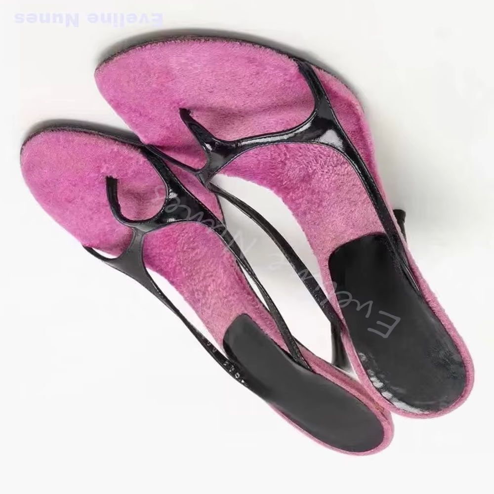 Street Fashion Online - Sandalias de tacón alto estilo mule