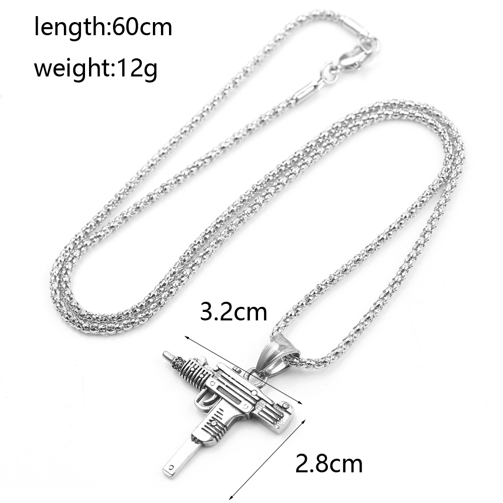 Collar con Colgante de Pistola - Street Fashion Necklace reseña y precio