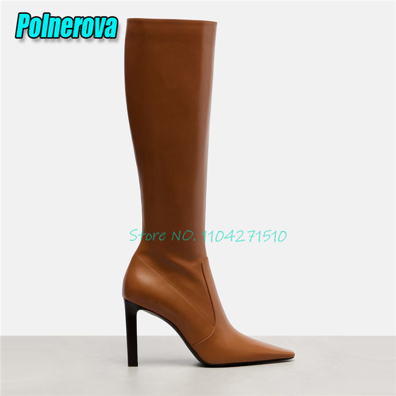 Botas de tacón alto con punta  - Street Fashion Runway reseña y precio