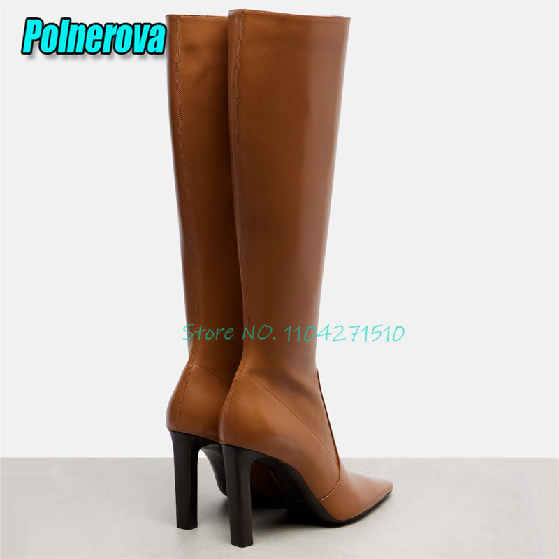 Botas de tacón alto con punta  - Street Fashion Runway reseña y precio