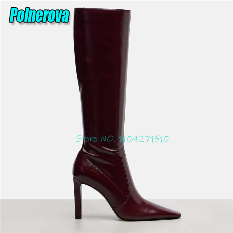 Botas de tacón alto con punta  - Street Fashion Runway reseña y precio