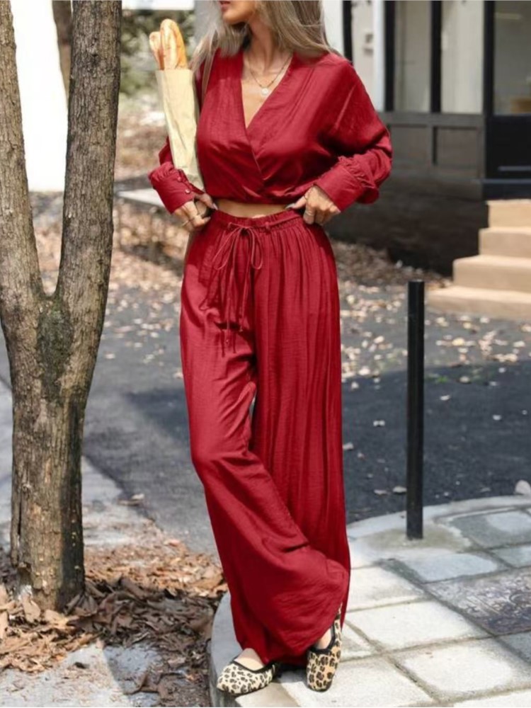 Conjunto de Pantalones Anchos  - Street Fashion Necklace reseña y precio