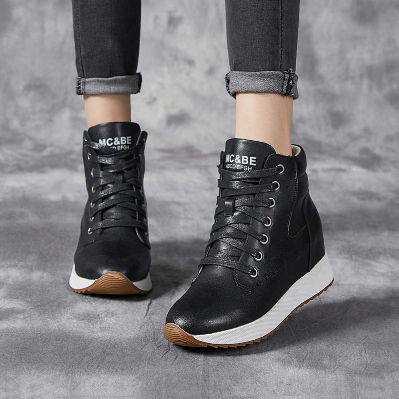 Botines tobilleros de piel aut - Chunky Sneaker Platform reseña y precio