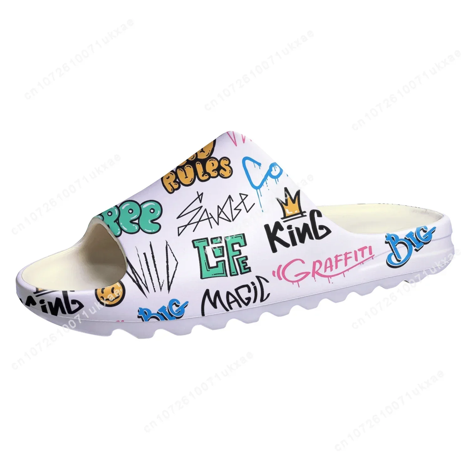Sandalias de Suela Suave con D - Street Fashion Graffiti reseña y precio