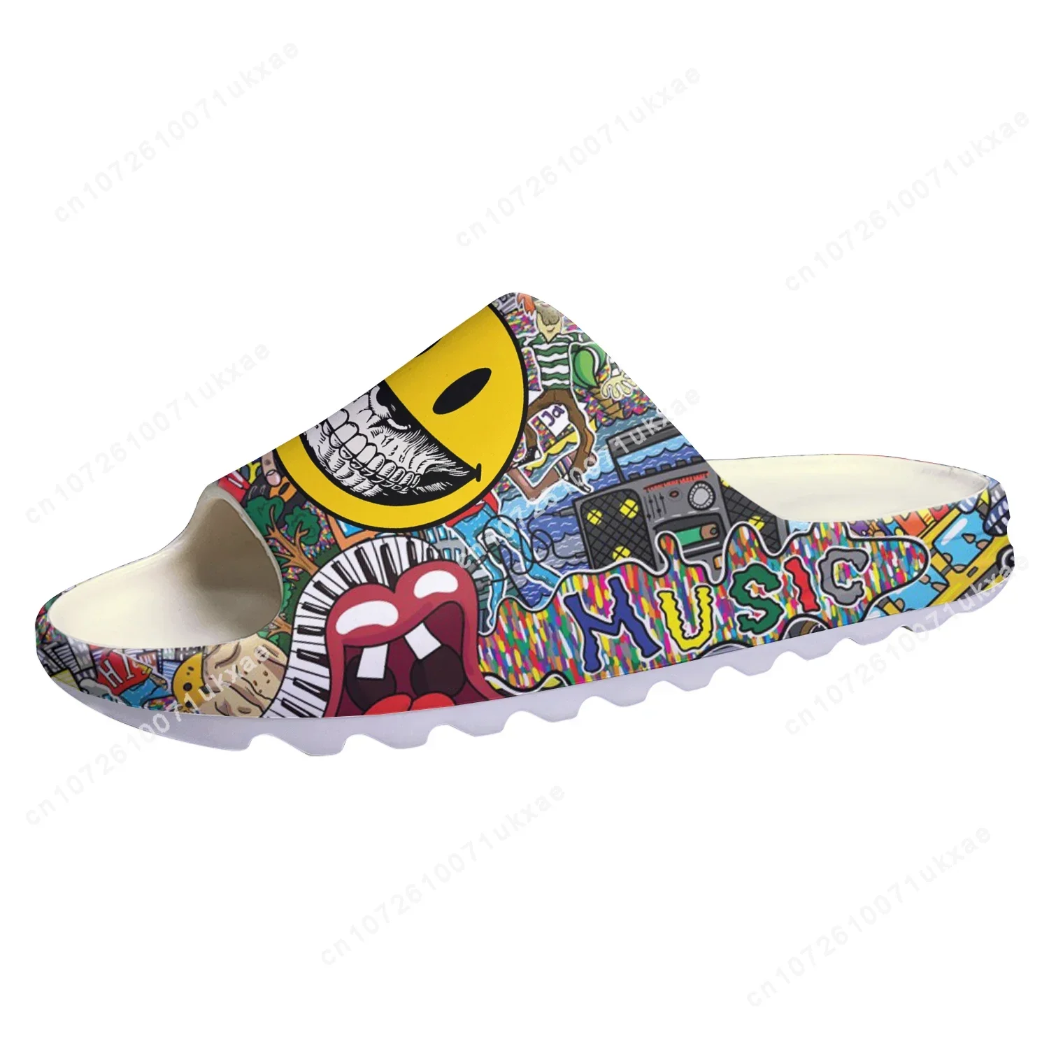 Sandalias de Suela Suave con D - Street Fashion Graffiti reseña y precio