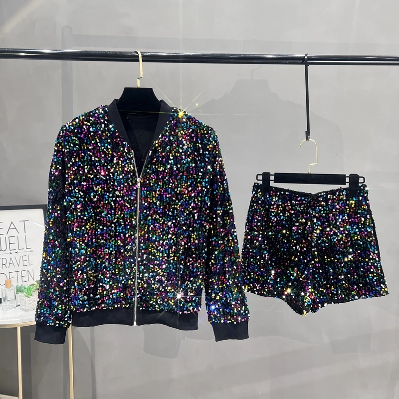 Abrigo de lentejuelas Premium  - Street Fashion Jacket reseña y precio