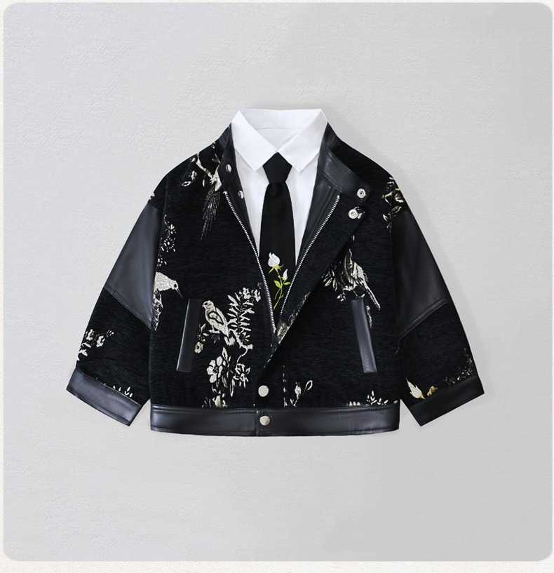 Chaqueta de cuero Pu con borda - Street Fashion News reseña y precio