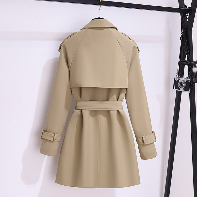 Otoño mujer High Street gabard - Korean Street Fashion Female reseña y precio