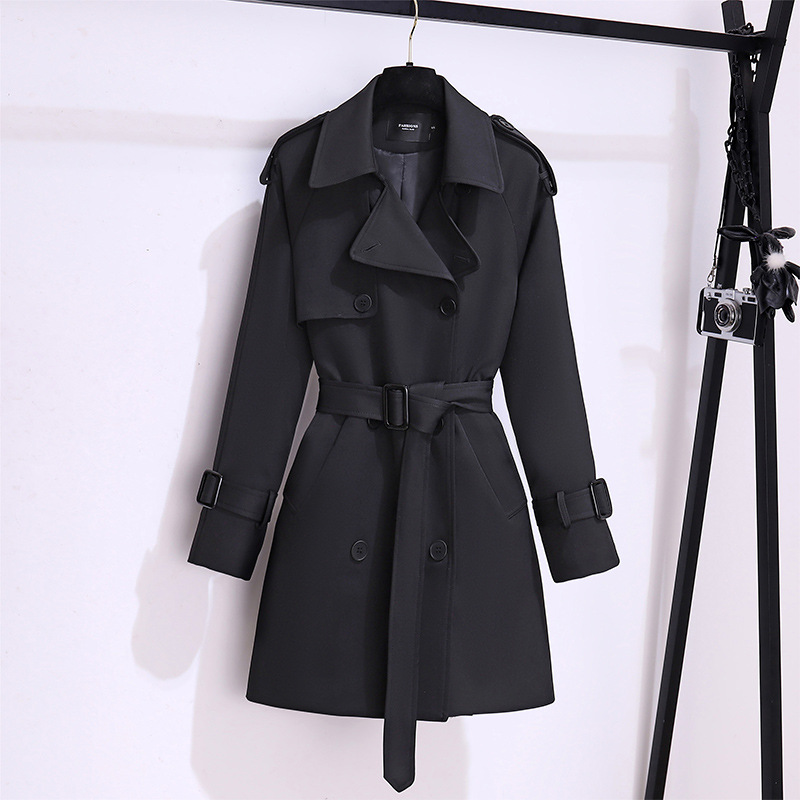 Otoño mujer High Street gabard - Korean Street Fashion Female reseña y precio