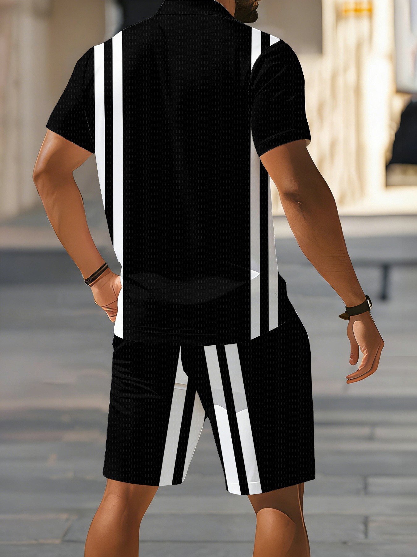 Conjunto de Polo de Manga Cort - Street Fashion Designer reseña y precio