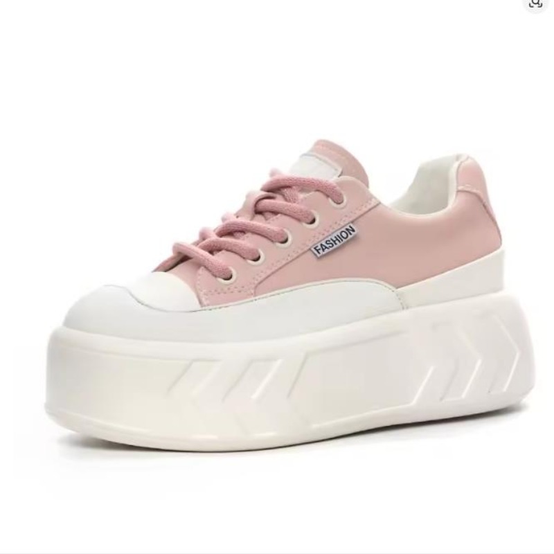 Zapatos de cuero de microfibra - Chunky Sneaker Platform reseña y precio