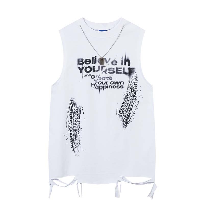 Camisetas sin mangas de moda p - Street Fashion Graffiti reseña y precio